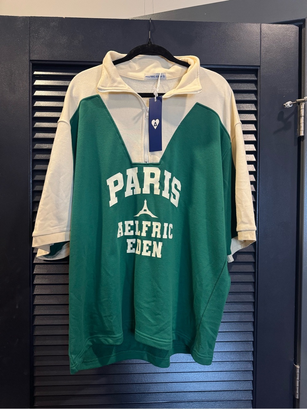 NWT Aelfric Eden Paris Quarter Zip Oversized Sweatshirt XL